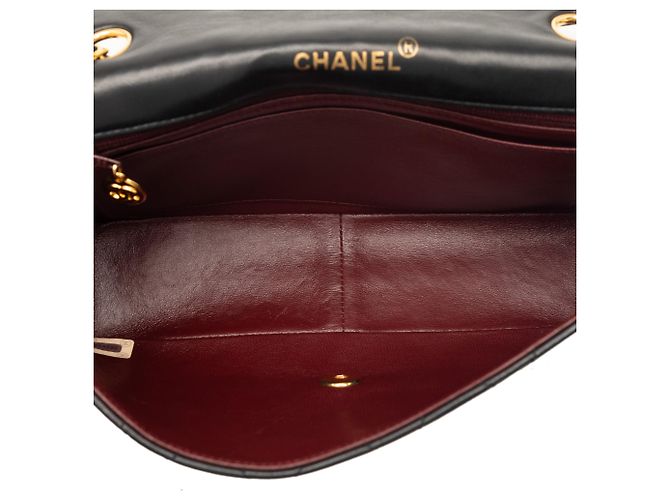 Chanel Black Medium Lambskin Diana Full Flap Nero - vista 4