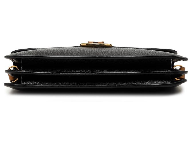 Borsa a tracolla Dior in pelle di vitello granulata nera Nero - vista 3
