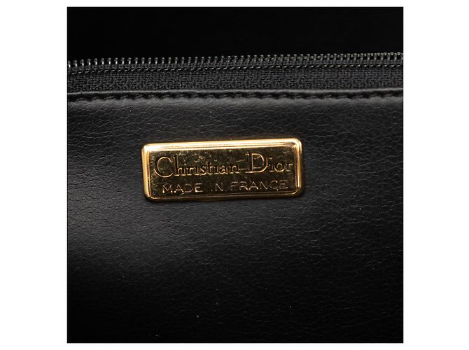 Borsa a tracolla Dior in pelle di vitello granulata nera Nero - vista 5