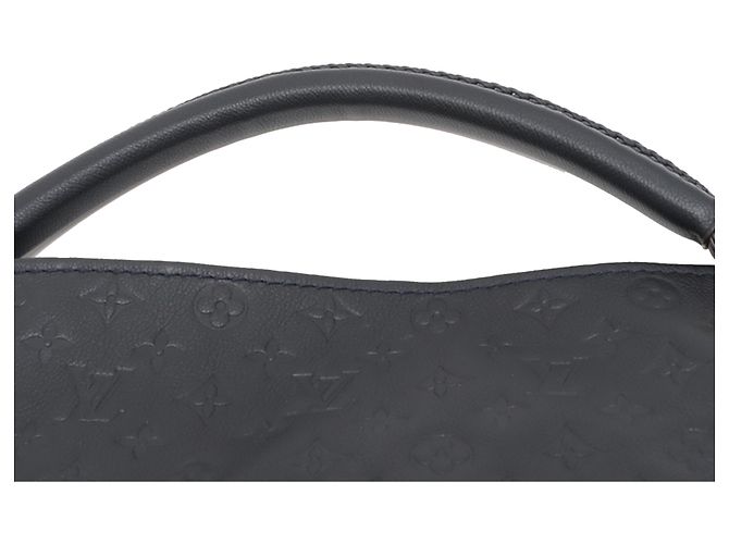 Louis Vuitton Black Monogram Empreinte Artsy MM Nero - vista 9