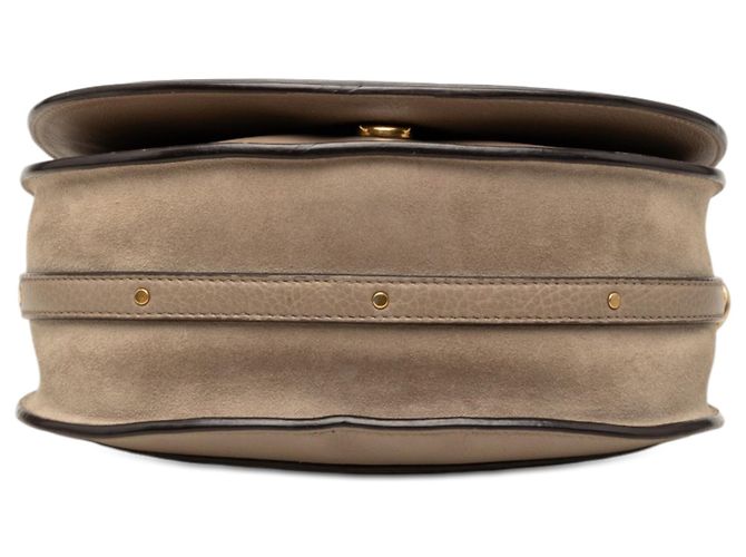 Borsa a tracolla Chloé Nile in pelle marrone media Taupe - vista 3