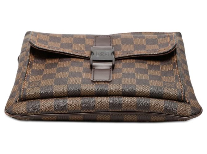 Louis Vuitton Pochette Melville Damier Ebene marrone - vista 3