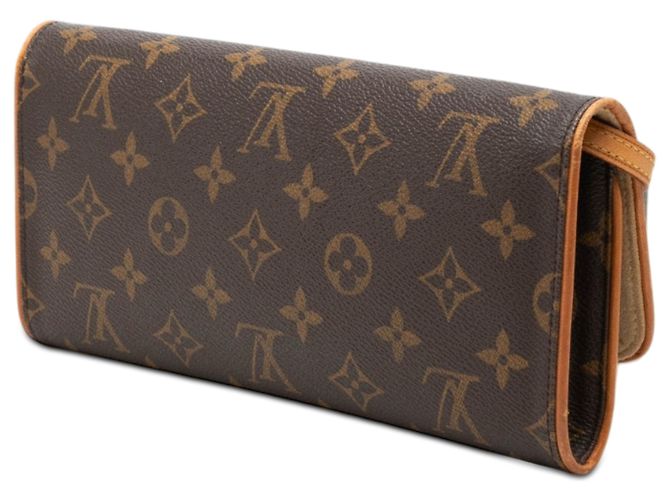 Louis Vuitton Marrom Monogram Pochette Twin GM - vista 2