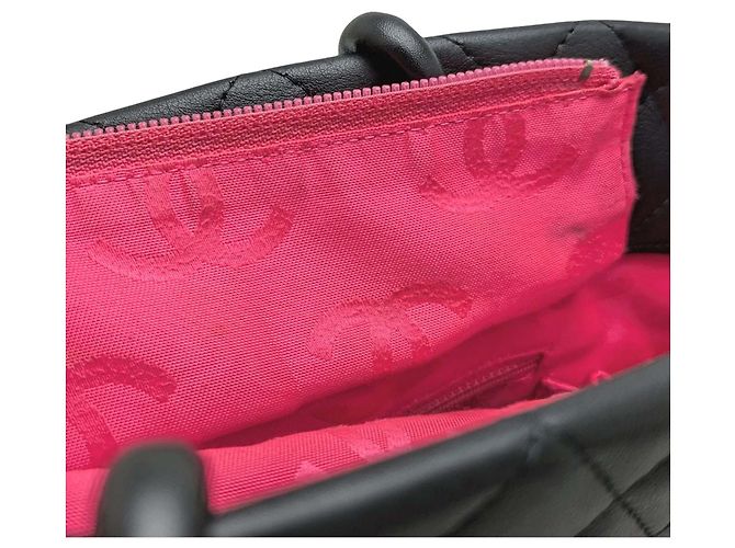 Chanel Black Medium Lambskin Cambon Ligne Tote Negro - vista 10