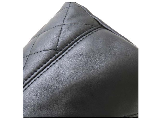 Chanel Black Medium Lambskin Cambon Ligne Tote Negro - vista 17