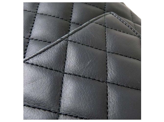 Chanel Black Medium Lambskin Cambon Ligne Tote Negro - vista 19