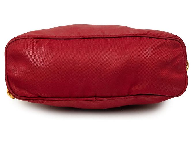 Prada Red Tessuto Kosmetikbeutel mit Rüschen Rot - Ansicht 3