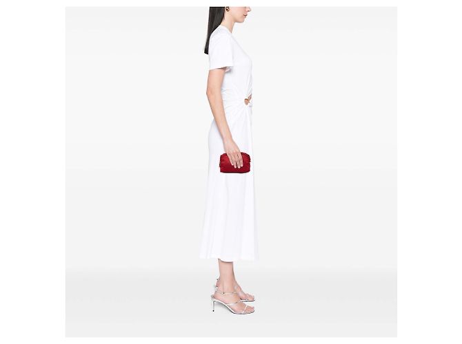 Prada Red Tessuto Kosmetikbeutel mit Rüschen Rot - Ansicht 6