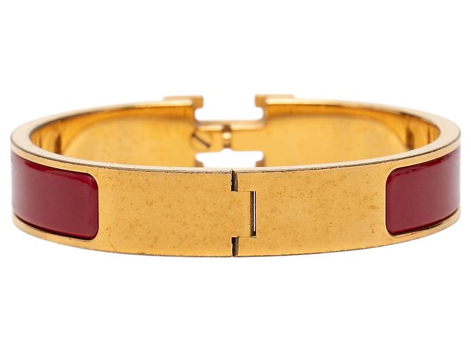 Pulsera Hermès Red Narrow Enamel Clic H PM - vista 3