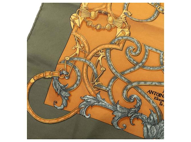 Sciarpa in seta Hermès Orange L Instruction Du Roy 42 Arancione - vista 6