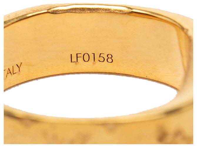 Anello Monogram Louis Vuitton placcato oro Gold Gold D'oro - Ansicht 6