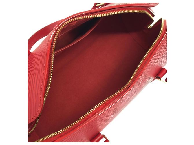 Borsa Louis Vuitton Epi Soufflot M5222E Rosso - vista 6