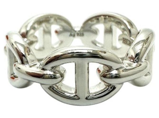 Ring Hermès Anello Hermes Chaine d'Ancre Enchainée PM Argento - vista 2