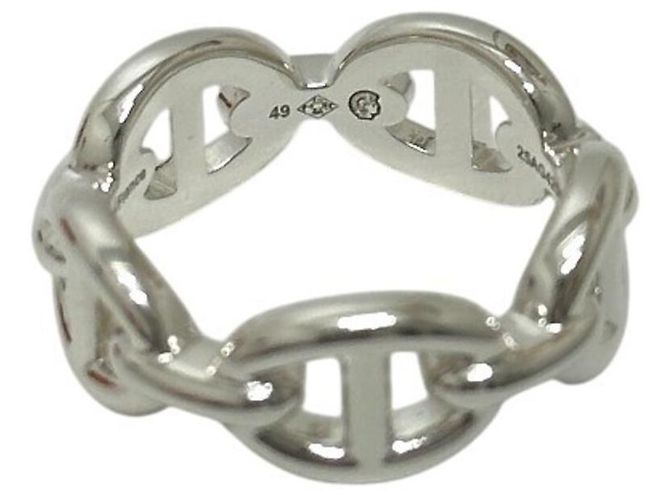 Ring Hermès Anello Hermes Chaine d'Ancre Enchainée PM Argento - vista 6