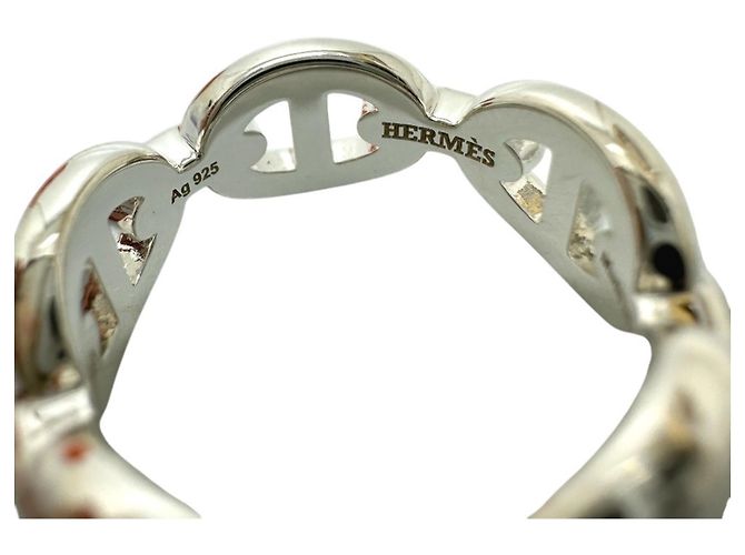 Ring Hermès Anello Hermes Chaine d'Ancre Enchainée PM Argento - vista 9