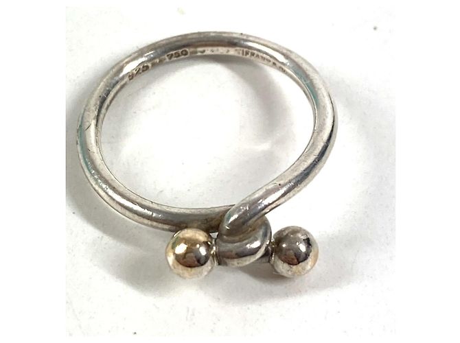 Tiffany & Co Anello Love Knot in oro 18K Tiffany Argento D'oro - vista 2