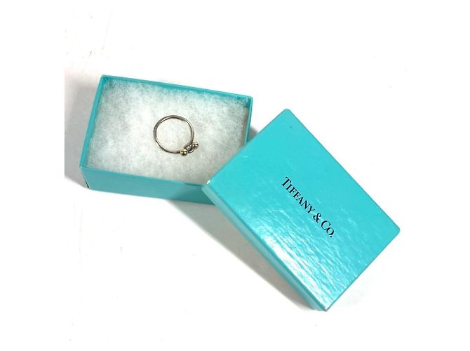 Tiffany & Co Anello Love Knot in oro 18K Tiffany Argento D'oro - vista 8