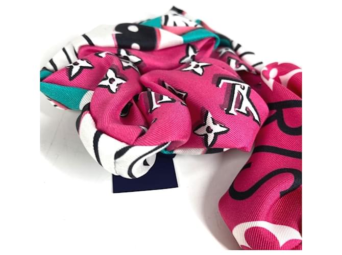 Set di scrunchie in seta multicolore Louis Vuitton - vista 2