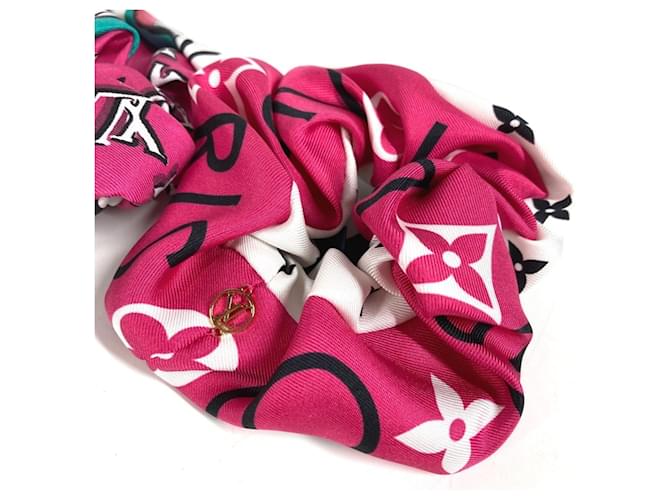 Set di scrunchie in seta multicolore Louis Vuitton - vista 3