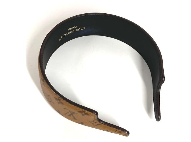 Cerchietto Louis Vuitton Monogram Reverse Marrone - vista 3