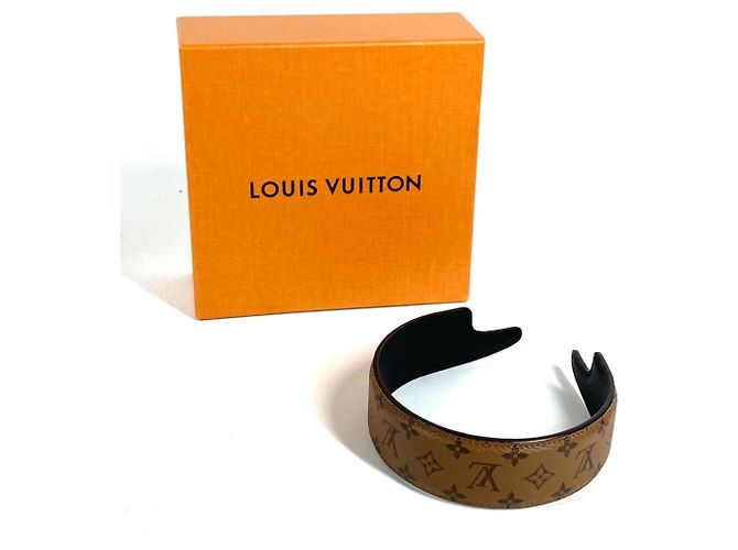 Cerchietto Louis Vuitton Monogram Reverse Marrone - vista 8
