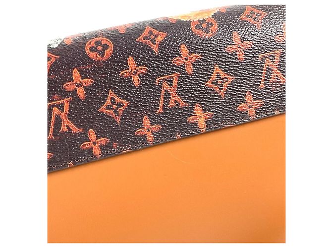 Borsa Louis Vuitton Monogram Catgram Cat Sac Twist MM Marrone Arancione - vista 13