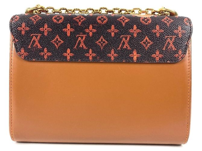 Borsa Louis Vuitton Monogram Catgram Cat Sac Twist MM Marrone Arancione - vista 2