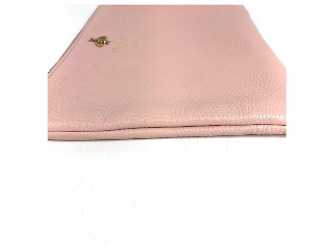 Clutch in pelle rosa Gucci - vista 4