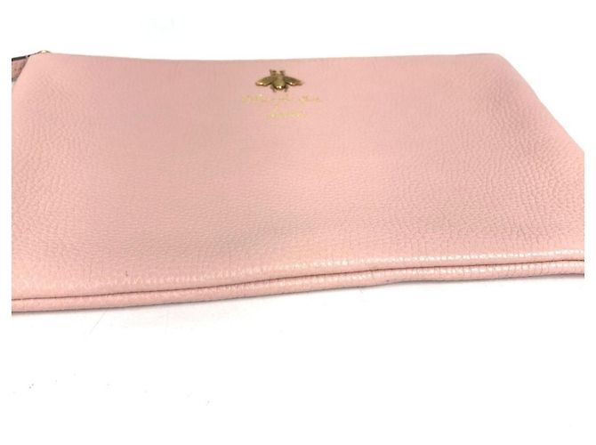 Clutch in pelle rosa Gucci - vista 5