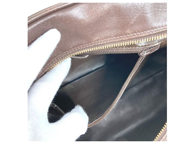 Timeless Borsa logo matelassé vintage di Chanel Marrone - vista 13