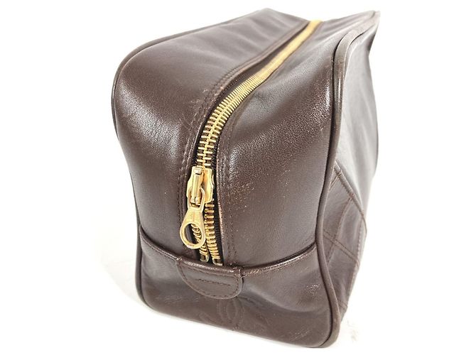 Timeless Borsa logo matelassé vintage di Chanel Marrone - vista 6