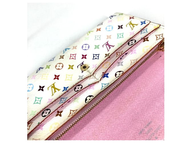 Louis Vuitton Monogram Multicolor Long Wallet Weiß Mehrfarben - Ansicht 15