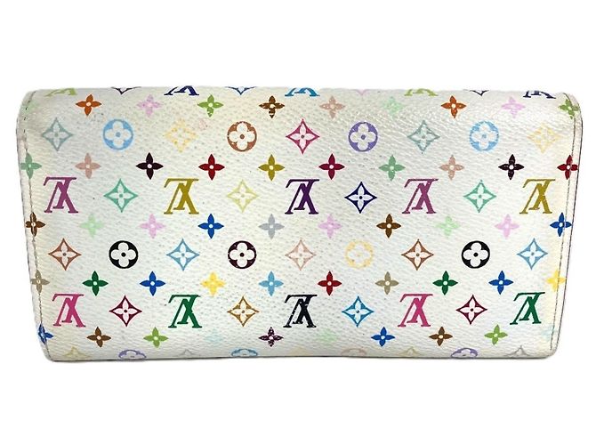 Louis Vuitton Monogram Multicolor Long Wallet Weiß Mehrfarben - Ansicht 2