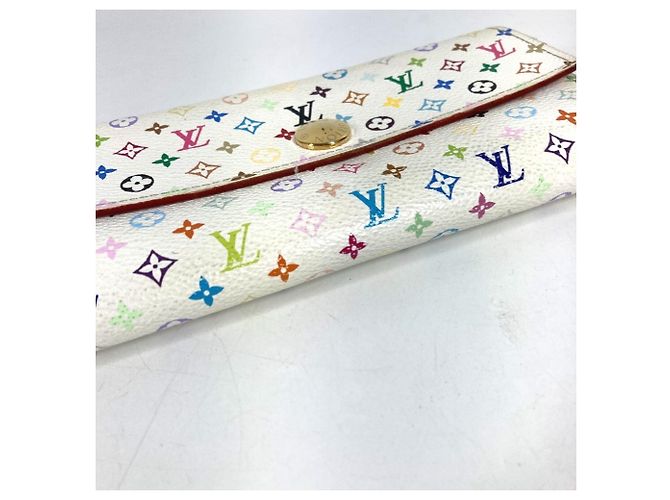 Louis Vuitton Monogram Multicolor Long Wallet Weiß Mehrfarben - Ansicht 5