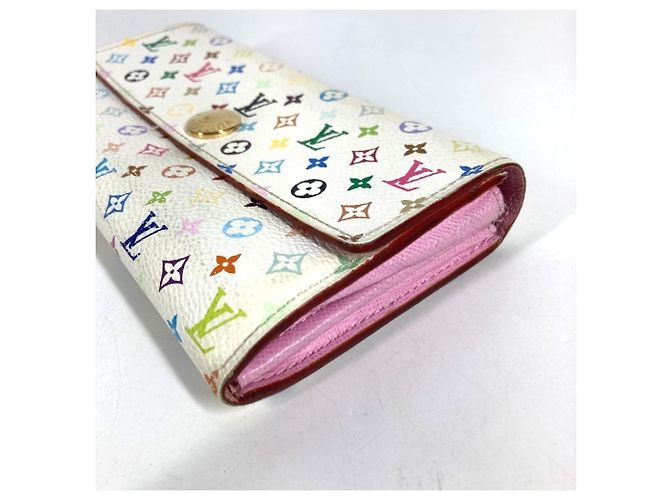 Louis Vuitton Monogram Multicolor Long Wallet Weiß Mehrfarben - Ansicht 6