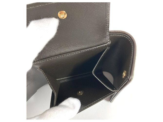 Portafoglio tripartito Khaki Louis Vuitton Cachi - vista 10