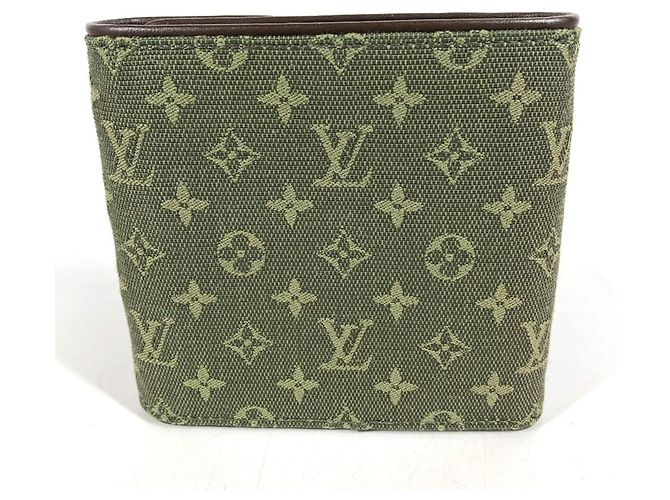 Portafoglio tripartito Khaki Louis Vuitton Cachi - vista 2