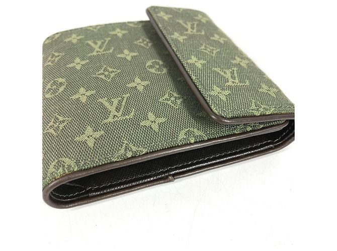 Portafoglio tripartito Khaki Louis Vuitton Cachi - vista 5