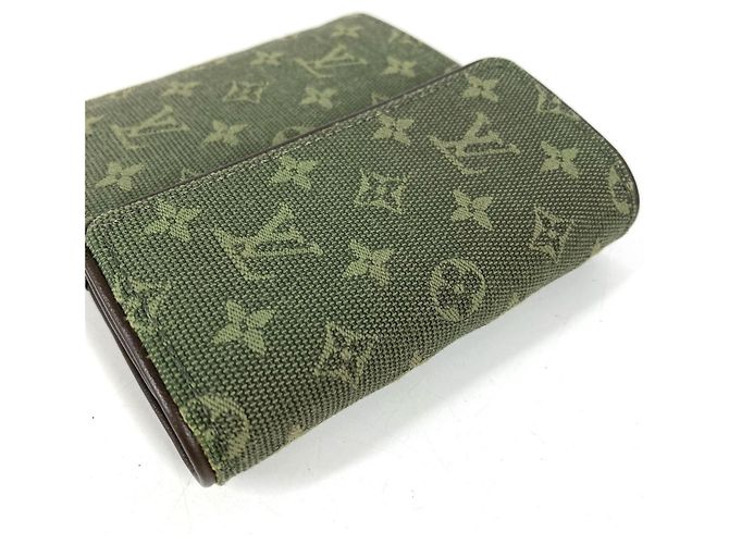 Portafoglio tripartito Khaki Louis Vuitton Cachi - vista 6