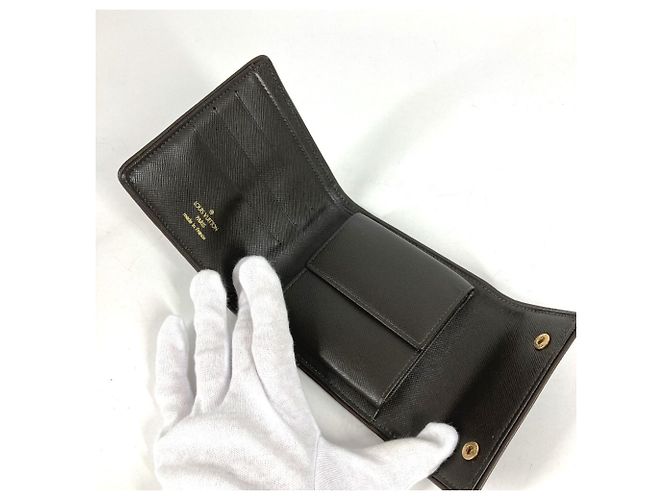 Portafoglio tripartito Khaki Louis Vuitton Cachi - vista 8