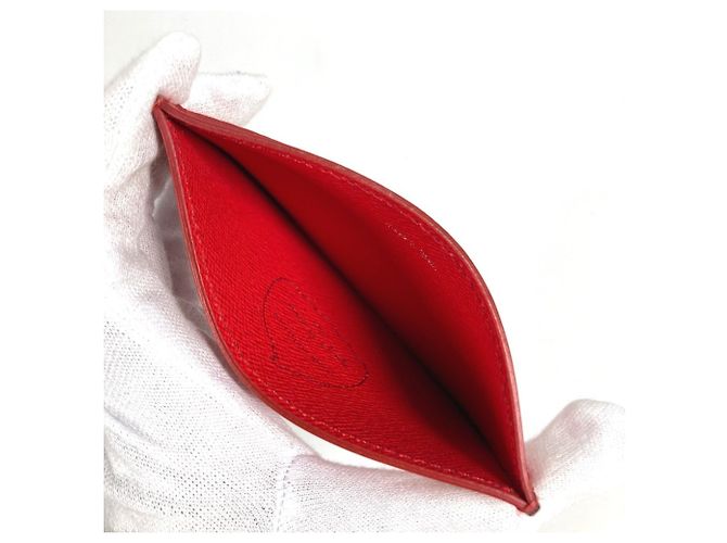 Tarjetero de piel Epi Louis Vuitton Blanco Roja - vista 6
