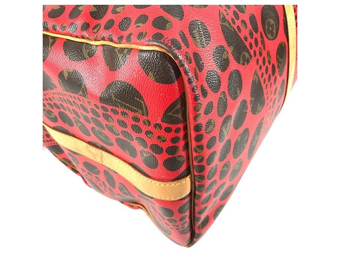 Borsa da viaggio Louis Vuitton Monogram Pumpkin Dot Keepall Bandoulière 55 Rosso - vista 7