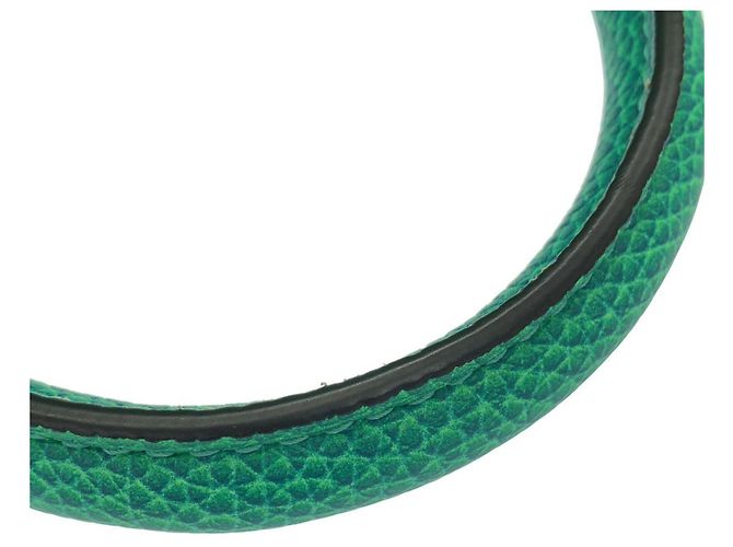 Tote Keepall in pelle Taurillon Illusion Louis Vuitton Blu Verde chiaro - vista 6