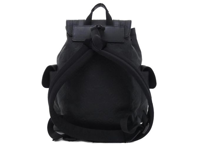 Zaino Louis Vuitton Taurillon Monogram Christopher PM Nero - vista 2