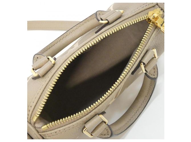 Borsa Boston Louis Vuitton Bicolor Monogram Empreinte Nano Speedy Grigio Crudo - vista 5