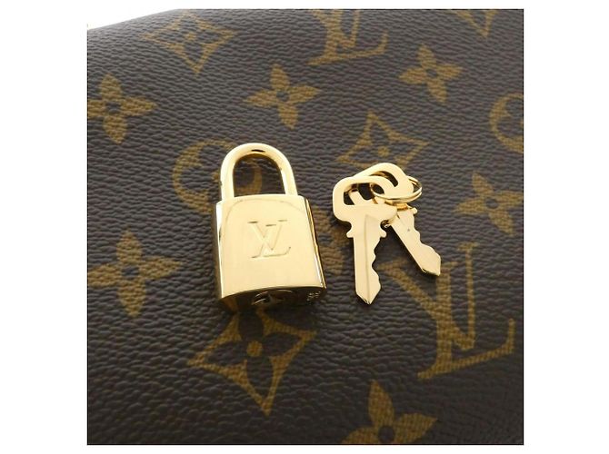 Borsa Louis Vuitton Monogram Speedy Soft Boston Marrone Arancione - vista 3