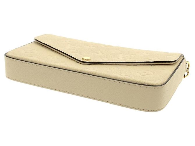 Louis Vuitton Monogram Empreinte Pochette Felicie Bianco - vista 3
