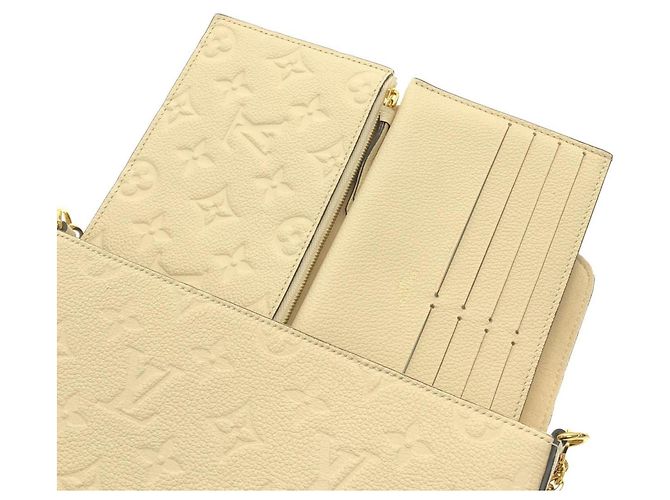 Louis Vuitton Monogram Empreinte Pochette Felicie Bianco - vista 7