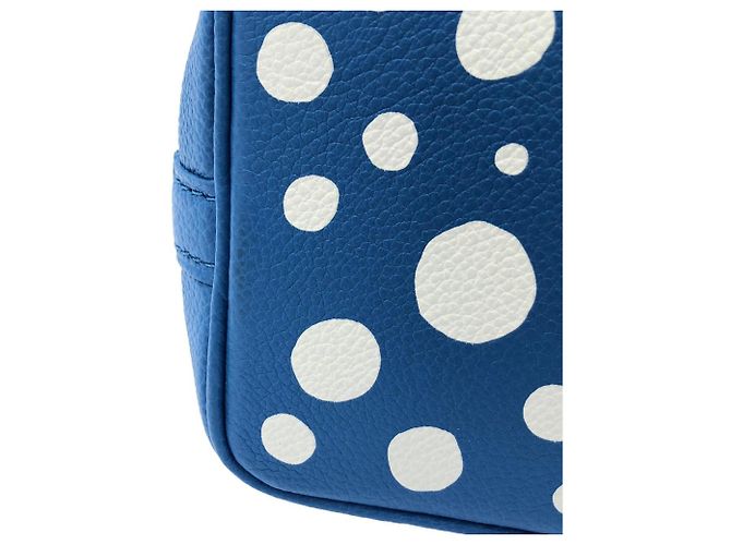 Borsa a Spalla Louis Vuitton Monogram Empreinte Nano Noe Bianco Blu - vista 3