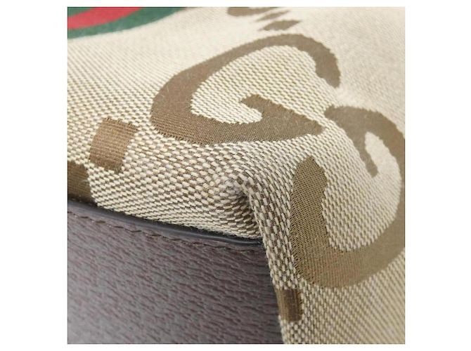 Borsa Gucci GG Canvas Marrone Cammello - vista 2